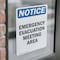 Signmission Emergency Evacuation Meeting Area, 10 in W x Rectangle, Vinyl Decal OS-2PACK-NS-D-1014-V-11790 - alternate 3